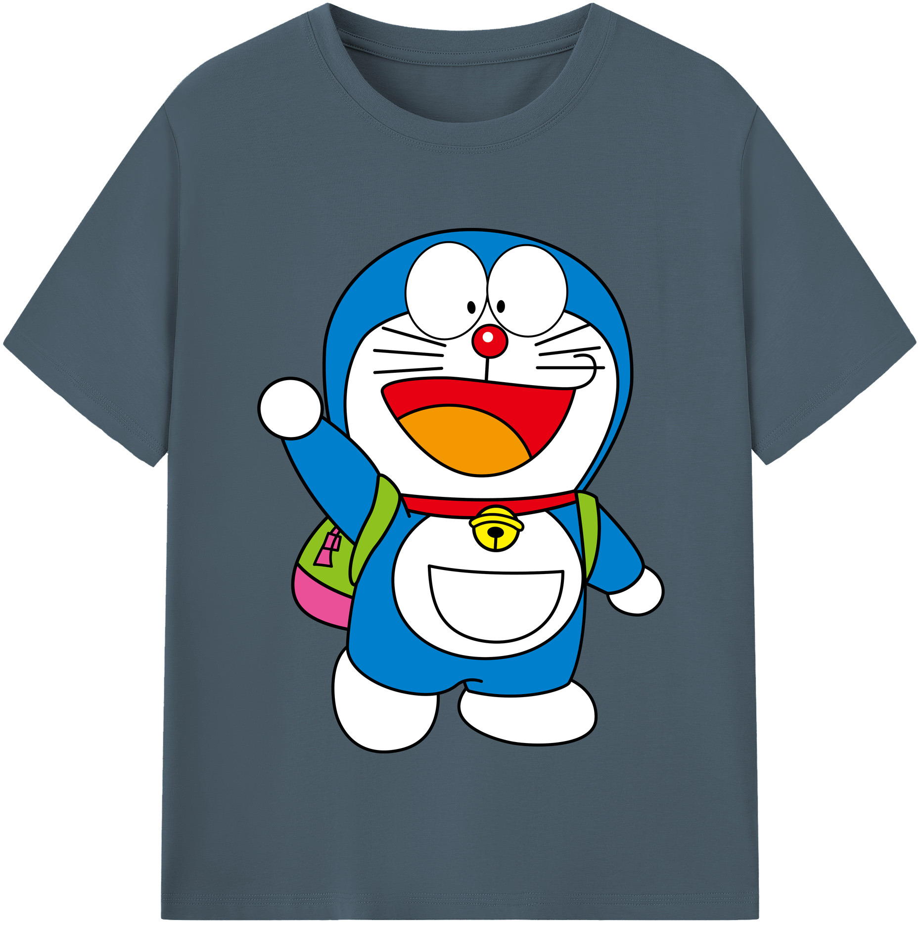 （画像用） ドラえもん Doraemon 綿100％半袖Tシャツ（フロントプリント）